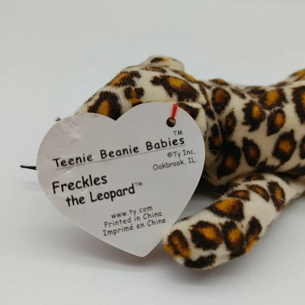Ty Teenie Beanie Babies Freckles The Leopard Stuffed Animal Plush 1993 Vintage